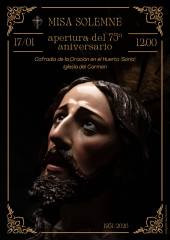 La Cofradía de la Oración en el Huerto inaugura el 75.º aniversario de su fundación en Soria