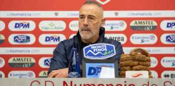 El entrenador del Numancia pide apoyo a la afición para ganar al Bergantiños