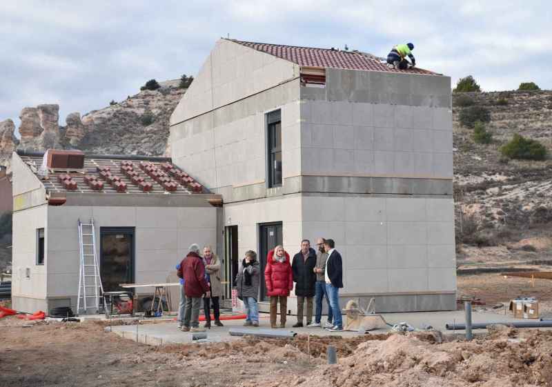 Avanza construcción de siete viviendas unifamiliares en Langa de Duero