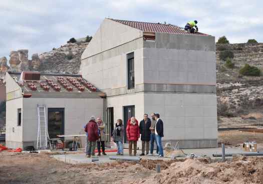 Avanza construcción de siete viviendas unifamiliares en Langa de Duero