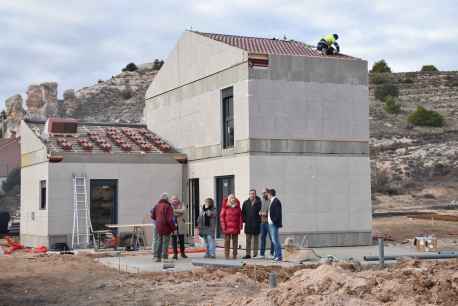 Avanza construcción de siete viviendas unifamiliares en Langa de Duero