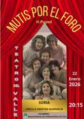 El grupo de teatro de El Valle actúa en el Casino de Soria