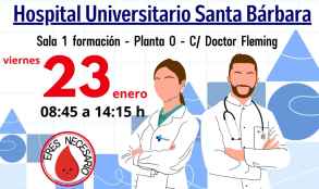 Jornada de donación de sangre en el Hospital Universitario Santa Bárbara de Soria