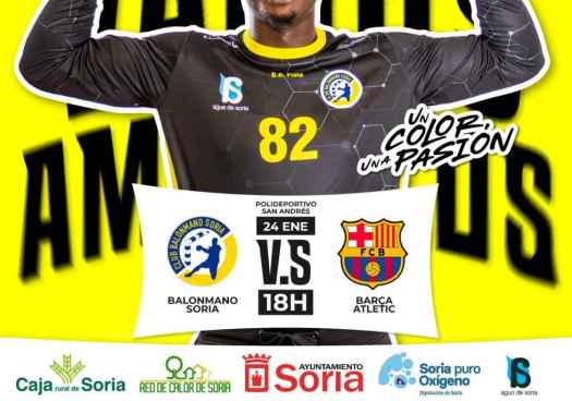 El Balonmano Soria inicia segunda vuelta frente al Barça Atlètic en el San Andrés