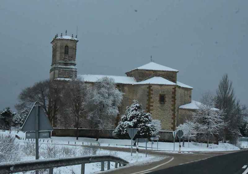 La borrasca Ingrib tiñe de blanco la provincia de Soria