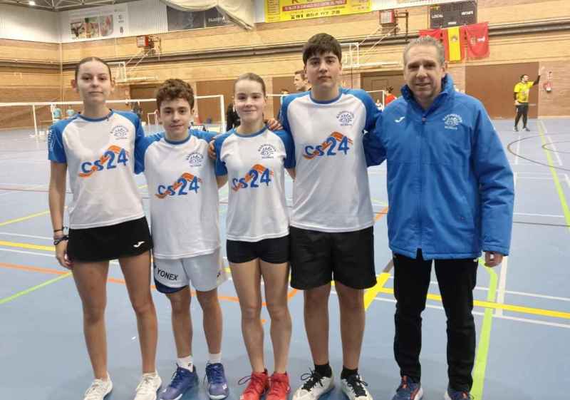 La cantera del Club Bádminton Soria debuta con victoria en Liga Absoluta de Madrid