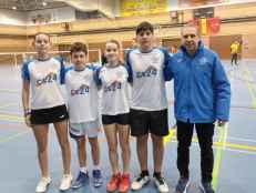 La cantera del Club Bádminton Soria debuta con victoria en Liga Absoluta de Madrid