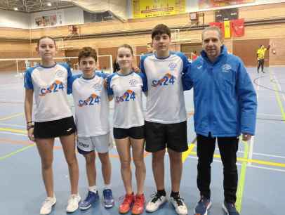 La cantera del Club Bádminton Soria debuta con victoria en Liga Absoluta de Madrid