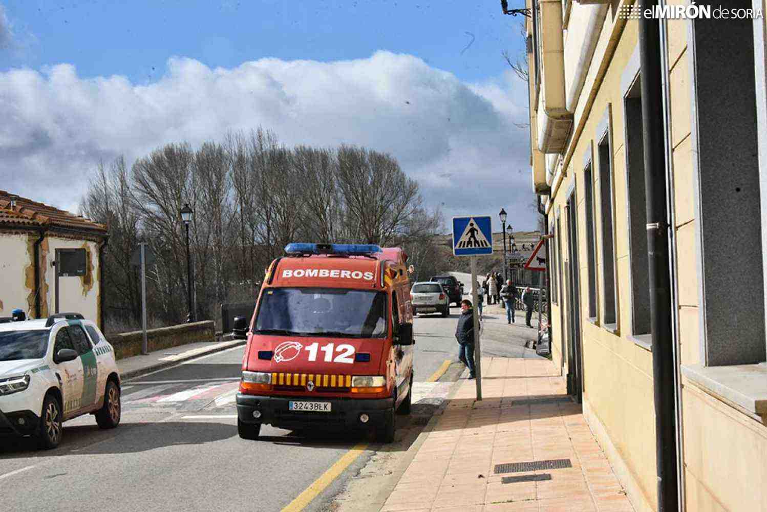 Conductora herida al volcar con su vehículo en Garray