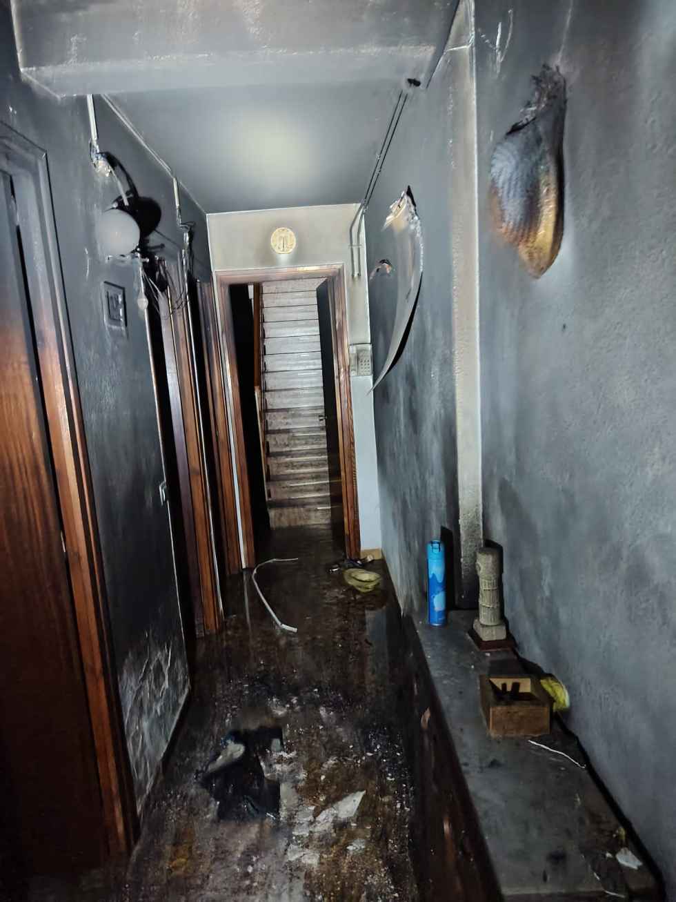 Bomberos de la Diputación intervienen en incendio de vivienda en Matanza de Soria