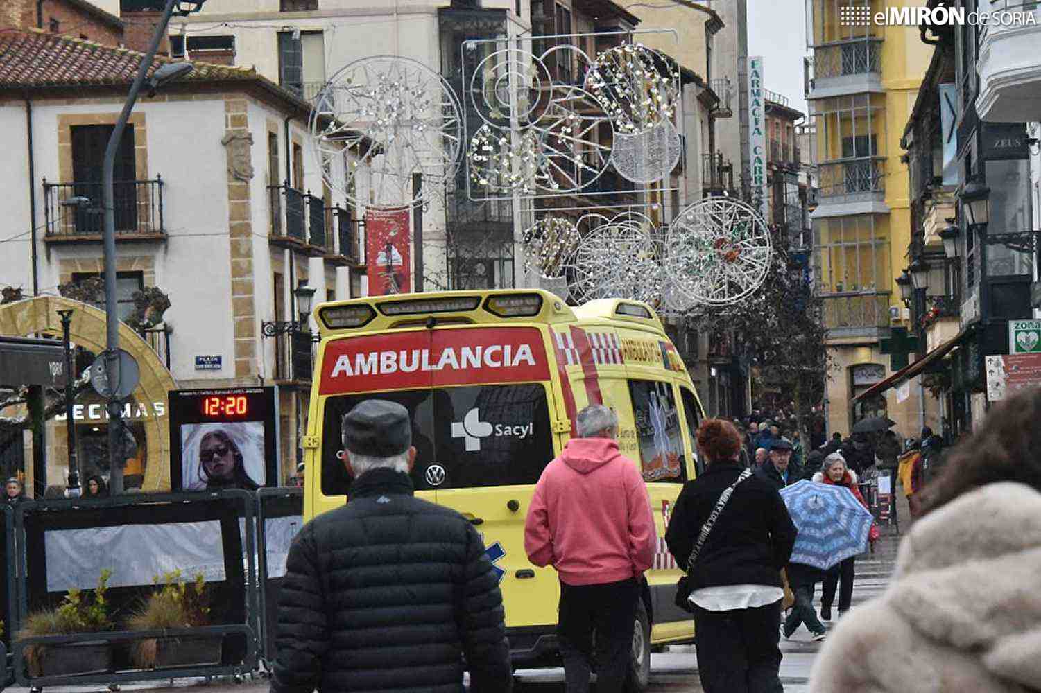 Mujer herida en colisión por alcance en Soria