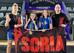 Mara Ayllón lidera éxito del club kickboxing Soria en Open de Palencia