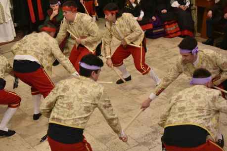 Las danzas del paloteo, de San Leonardo, se estrenan como fiesta de interés turístico regional