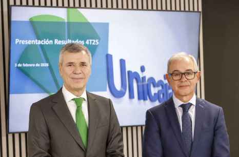 Unicaja aumenta su beneficio  en 2025 un 10,3 por ciento hasta 632 millones