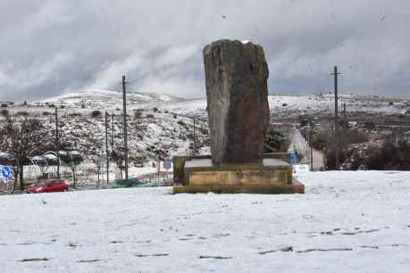 La borrasca Leonardo en Soria-capital: mucha alarma y poca nieve