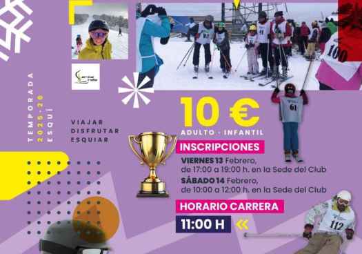 El campeonato social del CES se celebrará el 15 de febrero en Santa Inés