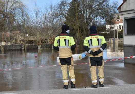 Garray vuelve a sufrir las crecidas de los ríos Tera y Duero