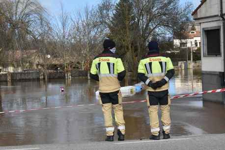 Garray vuelve a sufrir las crecidas de los ríos Tera y Duero
