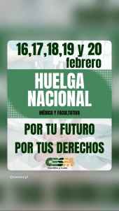 Los médicos convocan huelga indefinida  a partir del 16 de febrero