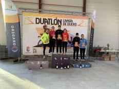 Amanda García y Alejandro Plá, campeones regionales de duatlón en Langa de Duero