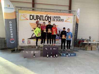 Amanda García y Alejandro Plá, campeones regionales de duatlón en Langa de Duero