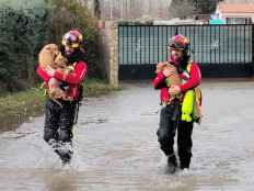 Los bomberos de la Ribera, Almazán y Soria se movilizan para incidencias por inundaciones
