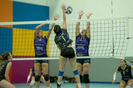 Dos partidos de voleibol simultáneos del Sporting en Los Pajaritos