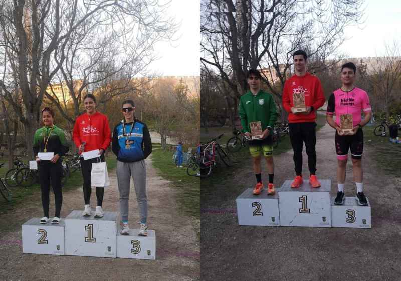 Los hermanos Izquierdo Niño, campeones regionales de duatlón cross