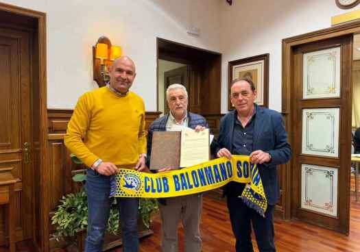 Diputación duplica su apoyo al Balonmano Soria hasta los 30.000 euros