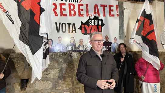 Soria ¡Ya! inicia campaña autonómica con pegada de carteles en ocho puntos de la provincia