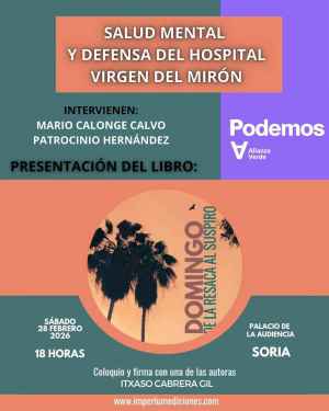 Podemos Alianza Verde organiza acto electoral para defender el futuro del hospital Virgen del Mirón