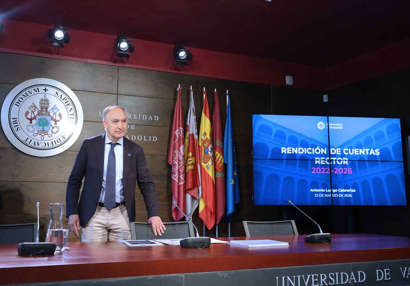 El rector Largo Cabrerizo cierra dos mandatos en UVa con 83 por ciento de medidas propuestas cumplidas
