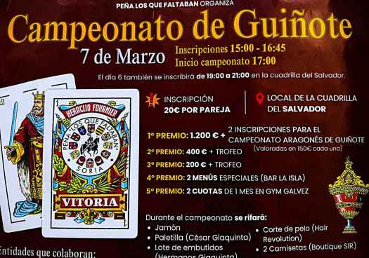 El torneo de guiñote de la peña 
