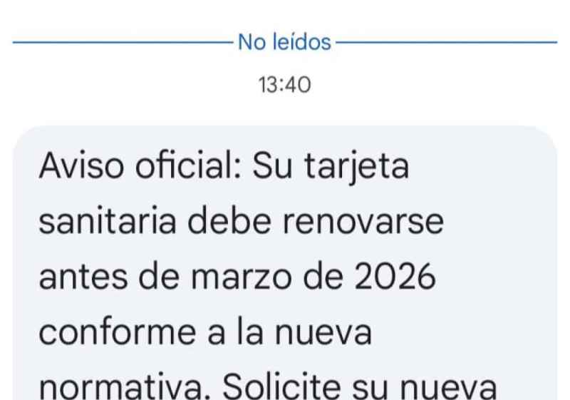 Sacyl advierte de intentos de engaño en renovación de tarjeta sanitaria