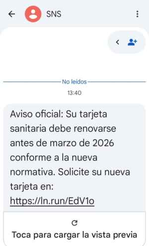 Sacyl advierte de intentos de engaño en renovación de tarjeta sanitaria