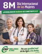 CSIF exige pasar de las leyes a los hechos en el Día Internacional de la Mujer