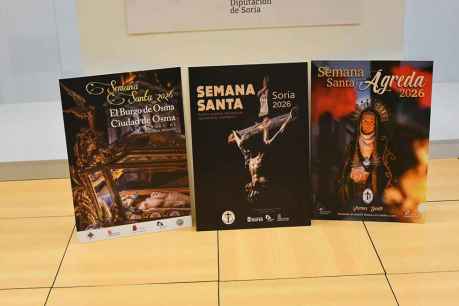 Diputación presenta carteles de Semana Santa de El Burgo de Osma, Ágreda y Soria