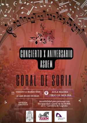 La Coral de Soria canta en el décimo aniversario de ASOEM