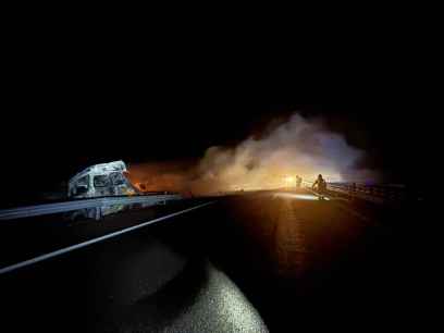 Un herido grave en accidente de tráfico en la autovía de Aragón, en Soria