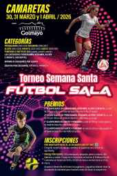 Golmayo organiza un torneo de fútbol sala en Semana Santa