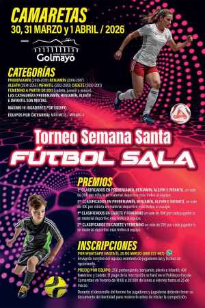 Golmayo organiza un torneo de fútbol sala en Semana Santa