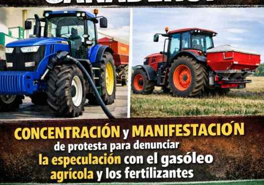 Los agricultores protestan contra especulación en gasóleo agrícola y fertilizantes