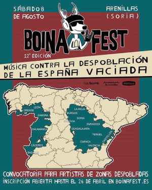 Boina Fest busca artistas de Soria en su lucha contra la despoblación desde Arenillas 
