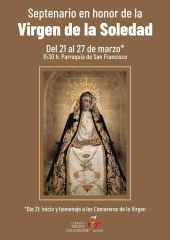 La cofradía de la Soledad, de Soria, homenajea a las Camareras de la Virgen