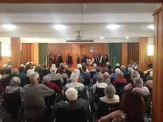 Demostración de bailes tradicionales en la residencia de los Milagros, en Ágreda