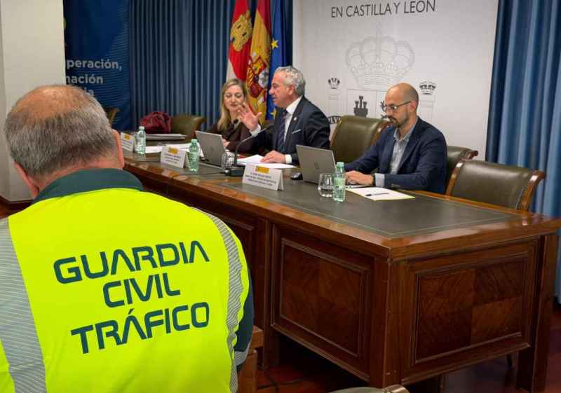 La mortalidad en carretera en Castilla y León disminuyo en 2025, con 107 fallecidos