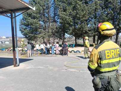 Almazán abre ronda de talleres escolares sobre prevención de incendios, con participación de BRIF