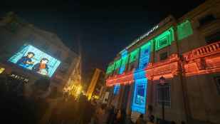 Un videomaping para presentar el archivo fotográfico colectivo de Soria