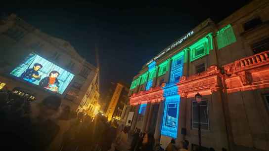 Un videomaping para presentar el archivo fotográfico colectivo de Soria