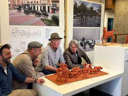 Catorce piezas de bronce compondrán monumento a La Saca, en el Espolón de Soria